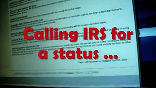Part 1: IRS call frustration - just to get a 'status' on a return