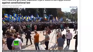 WOW! Deadly Grenade Suspect Caught On Camera - Kiev Ukraine, Svoboda Party Clashes