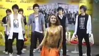 Super Junior M (China) - Sina Interview, Belly Dancing Clip