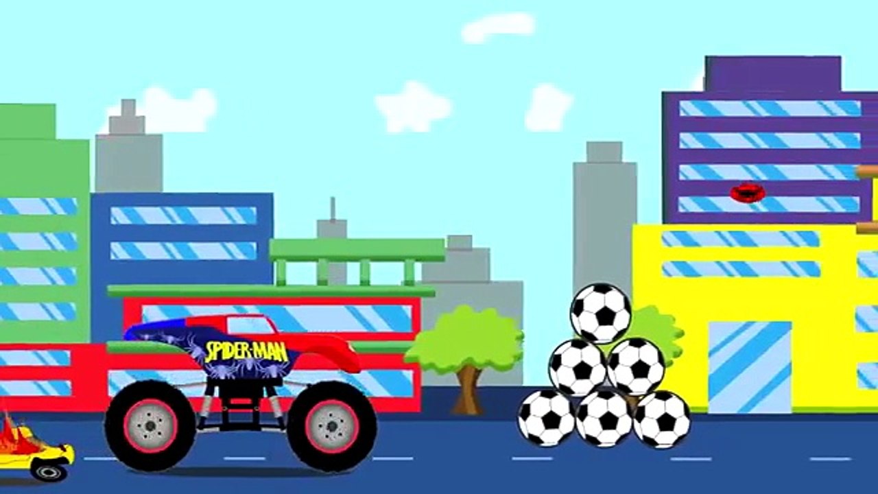 Monster TRUCK    Superman   cartoons for kids
