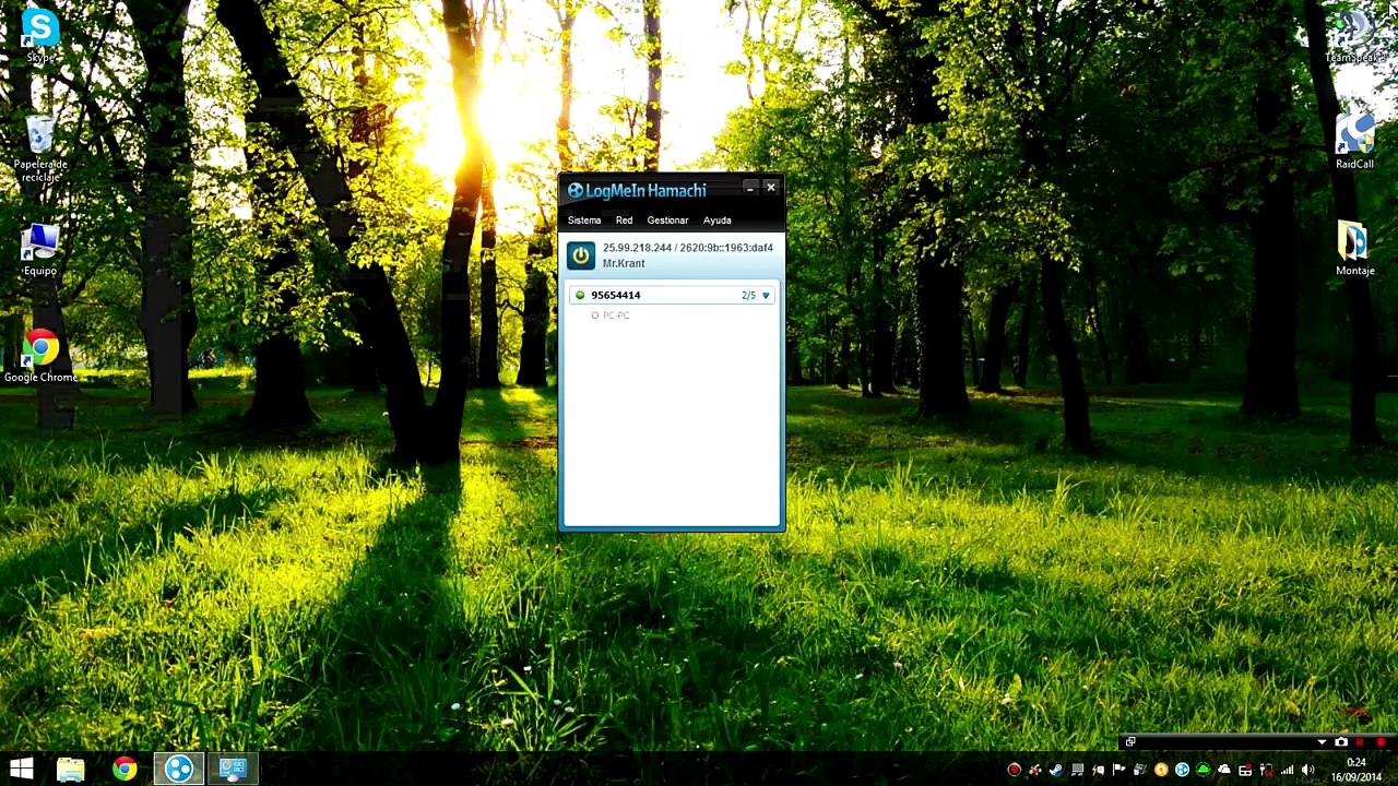 Age of Empires 2 vía Hamachi.