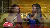 Sasha Banks reacts to her victory over Paige_ Raw Fallout, September 7, 2015 WWE Wrestling On Fantastic Videos