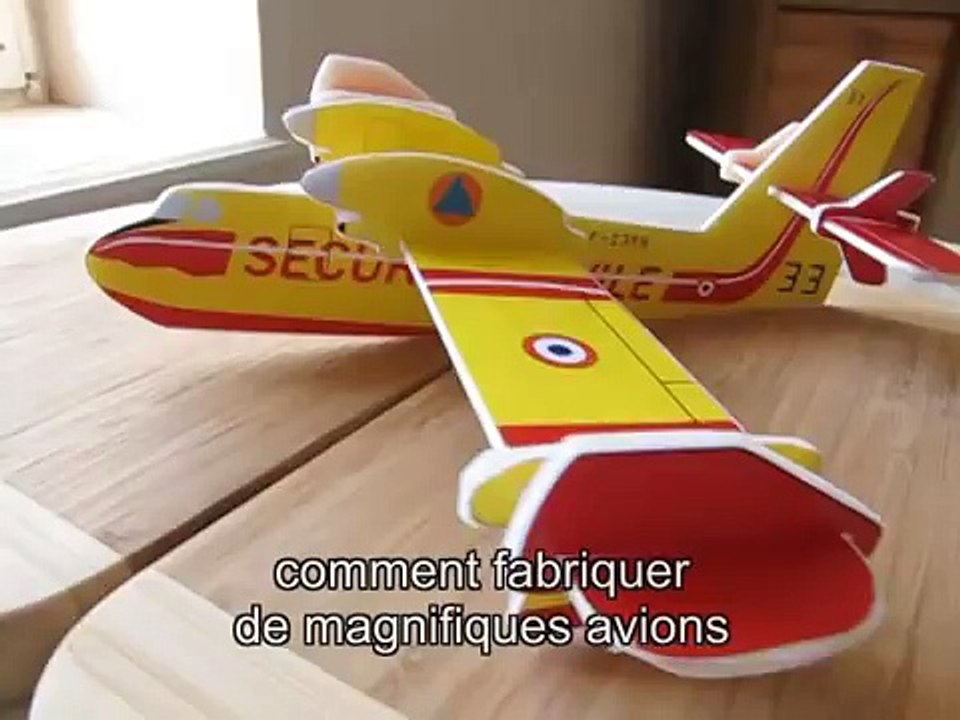 Je fabrique mes avions en polystyrène (depron)