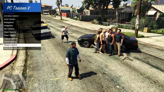 GTA V PC Trainer V 1 1 car spawner, weapons,, teleport and more 1080p 60fps