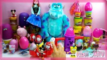 Peppa Pig Kinder Surprise eggs Barbie Play Doh sofia the first toys frozen