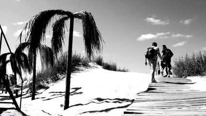 Лиепайский пляж, август. (МОНОХРОМ)