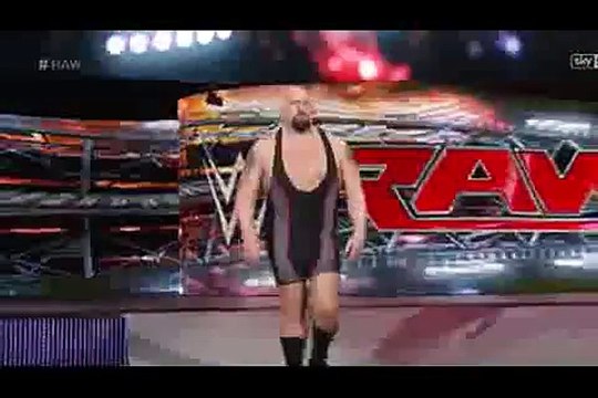 WWE RAW 7-9-2015 Big Show Attack Miz But Miz Leave Ring Big Show in Angry Punch Ceasro Full Show 7th September 2015 - Vi