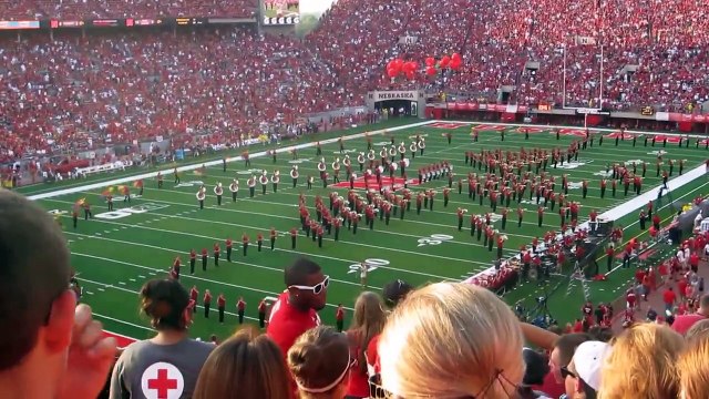 UNL Marching Band Performs Boy Band Songs