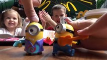 Miss Katy   Миньоны игрушки Хеппи Мил МакДональдс Minions toys Unboxing Happy Meal McDonalds