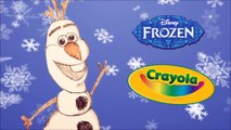 How to Draw Snowman Olaf from Disney Frozen with Crayola Crayons