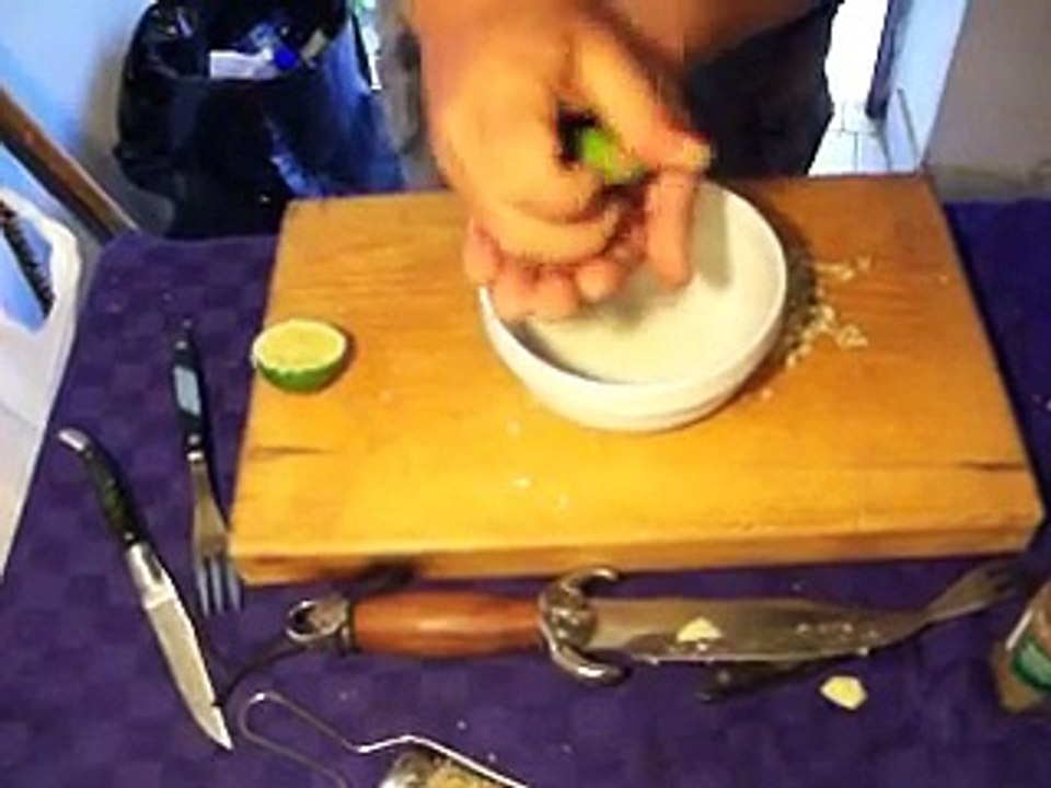 Grigliata di sgombri con zenzero lime e menta