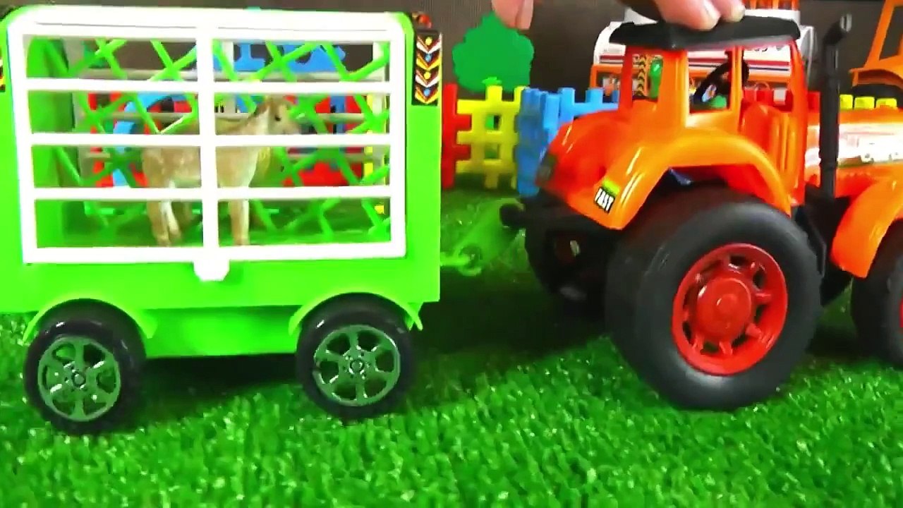 Tractors for children. Tractor videos for children kids toddlers. Toy tractor