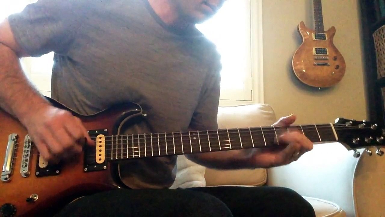 Equitz Guitars double cutaway with DiMarzio PAF Pro and Super Distortion