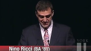 Nino Ricci: 2010 Bryden Alumni Award Winner Speech