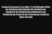 Original Samsung LiIon Akku 111V 4400mAh 48Wh AAPB9NC6B AAPB9NS6B9 AAPB9NS6B AAPB9NC6W