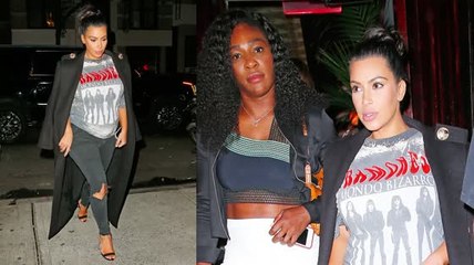 Kim Kardashian And Serena Williams Have A Ball At Dinner