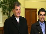 Declaraciones del Presidente Rafael Correa a su arribo a Moscú, Rusia