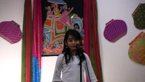 Kavya singing Twinkle Twinkle little star in various accents