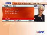 IMF CHIEF Christine Lagarde: Fed Must Not Rush Decision To Raise Interest Rate