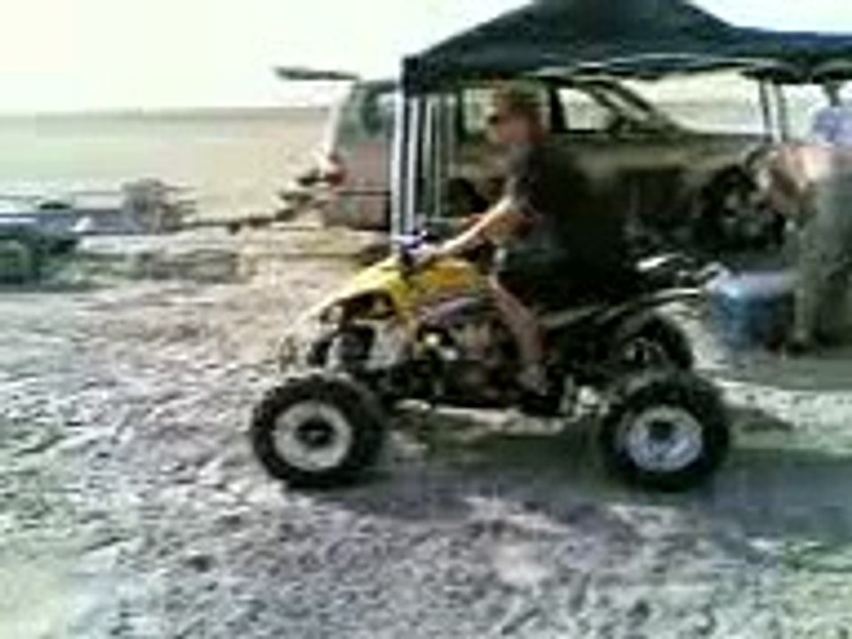 Good day quad biking in the desert, Race Anyone?