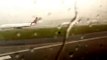 Shocking moment lightning bolt strikes plane on runway   Daily Mail Online