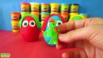 Play Doh Surprise Eggs Unboxing   Mickey Mouse, Disney Princess, Cars Spiderman Toys