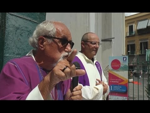 Napoli - 17enne ucciso, santa messa al Rione Sanità (07.09.15)