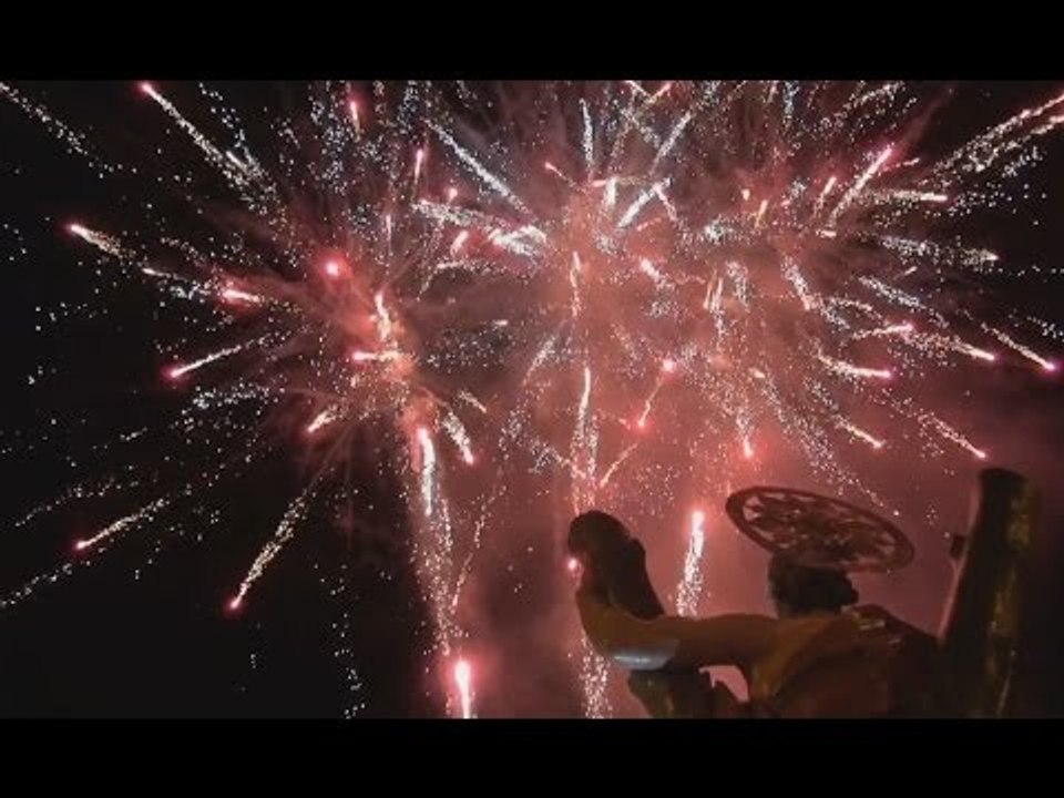 Gricignano (CE) - Festa Sant'Andrea, lo spettacolare rientro della statua (06.09.15)