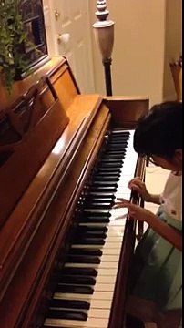 Natalia playing music box dancer by frank mills