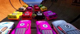20 MCQUEEN COLORS!!! Pink, Blue, Yellow Disney Pixar #DINOCO Cars smashed by HULK!