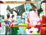 Telugu artists fear drop in Ganesha statue sales due to drought - Tv9