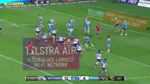 Dogzilla's destruction Bulldogs forward Sam Kasiano was in a mood to destroy the Titans laying on so