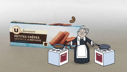 TBWA Paris et DAN Paris pour Système U - «Que cachent les produits U - Les Crêpes» - septembre 2015