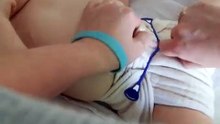 How to put on a prefold diaper
