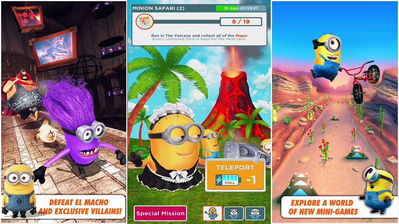 Despicable Me_ Minion Rush Unlock New Character Minion Maid - Funny Minion Game