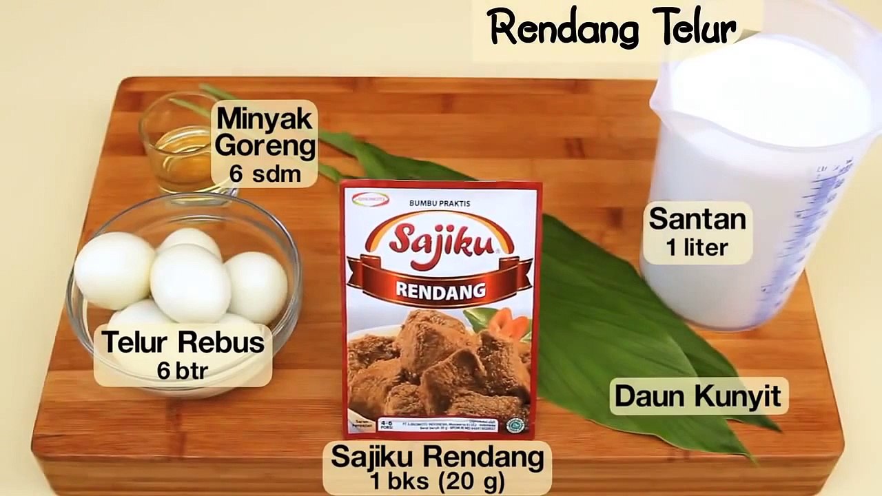 Resep Dapur Umami Rendang Telur