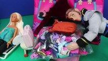 Frozen Elsa & Pregnant Barbie Camping Spiderman, Frozen Kids Felicia, Hans Tent DisneyCarToys
