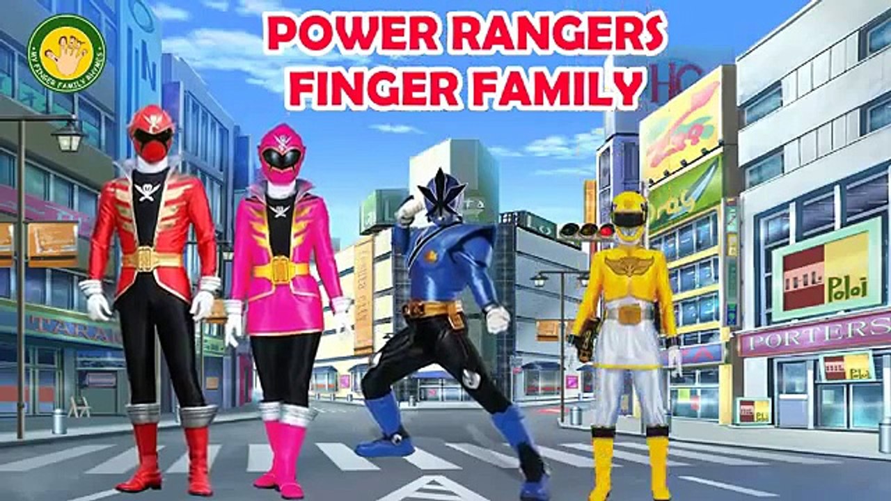 POWER RANGERS Finger Family Nursery Rhymes for Toddlers