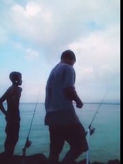 Papio fishing/Oahu Hawaii