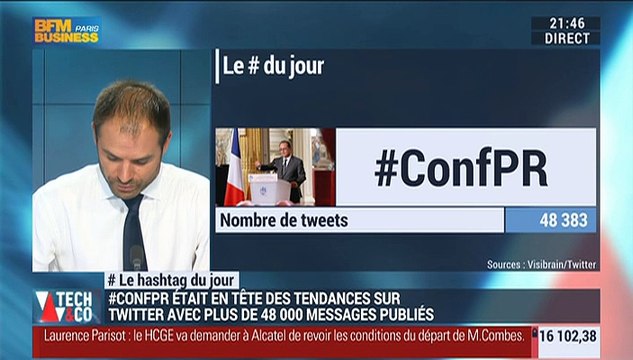 Le Hastag du jour: 48 000 tweets sur la sixième conférence de presse de François Hollande - 07/09