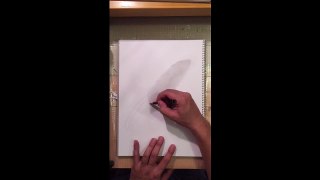 speed painting  a kitchen knife包丁 描いてみた！鉛筆でスケッチ