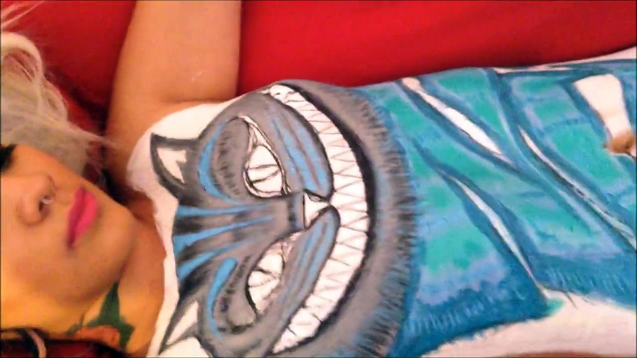 NIMAK Graffiti Body Art Cheshire Cat 2015