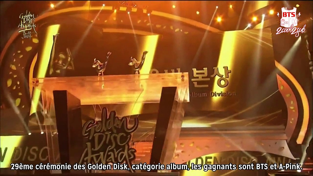 [CUT] 150124 Golden Disk Awards Bonsang: BTS (VOSTFR)