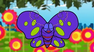 A Pretty Purple Butterfly | Nursery Rhymes, Children Songs, Kids Song | Kindergarten