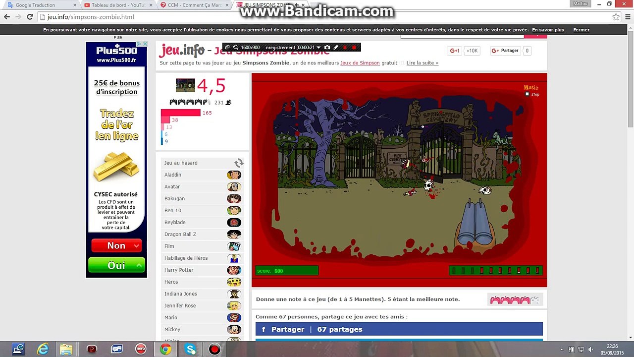 Mattou Le Matt - JEU SIMPSON ZOMBIE