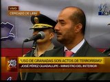 Pérez Guadalupe pide discutir si actos delictivos deben ser tipificados como terrorismo