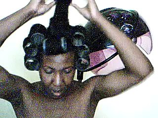 Roller setting natural hair Part 1