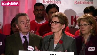KATHLEEN WYNNE LAUNCHES ONTARIO LIBERAL LEADERSHIP CAMPAIGN