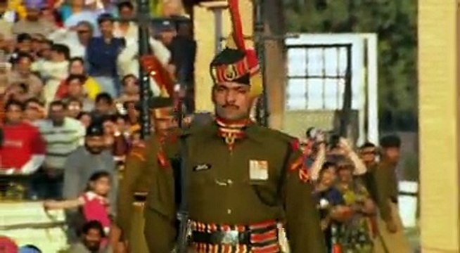 India Pakistan Wagah Attari Border Closing Ceremony (By Sanjeev Bhaskar - The Longest Road).