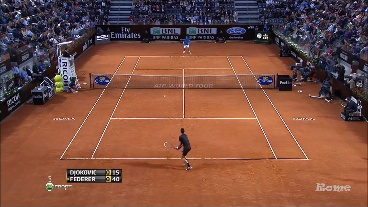 (Highlights HD) Novak Djokovic Vs. Roger Federer - Rome 2012 SF